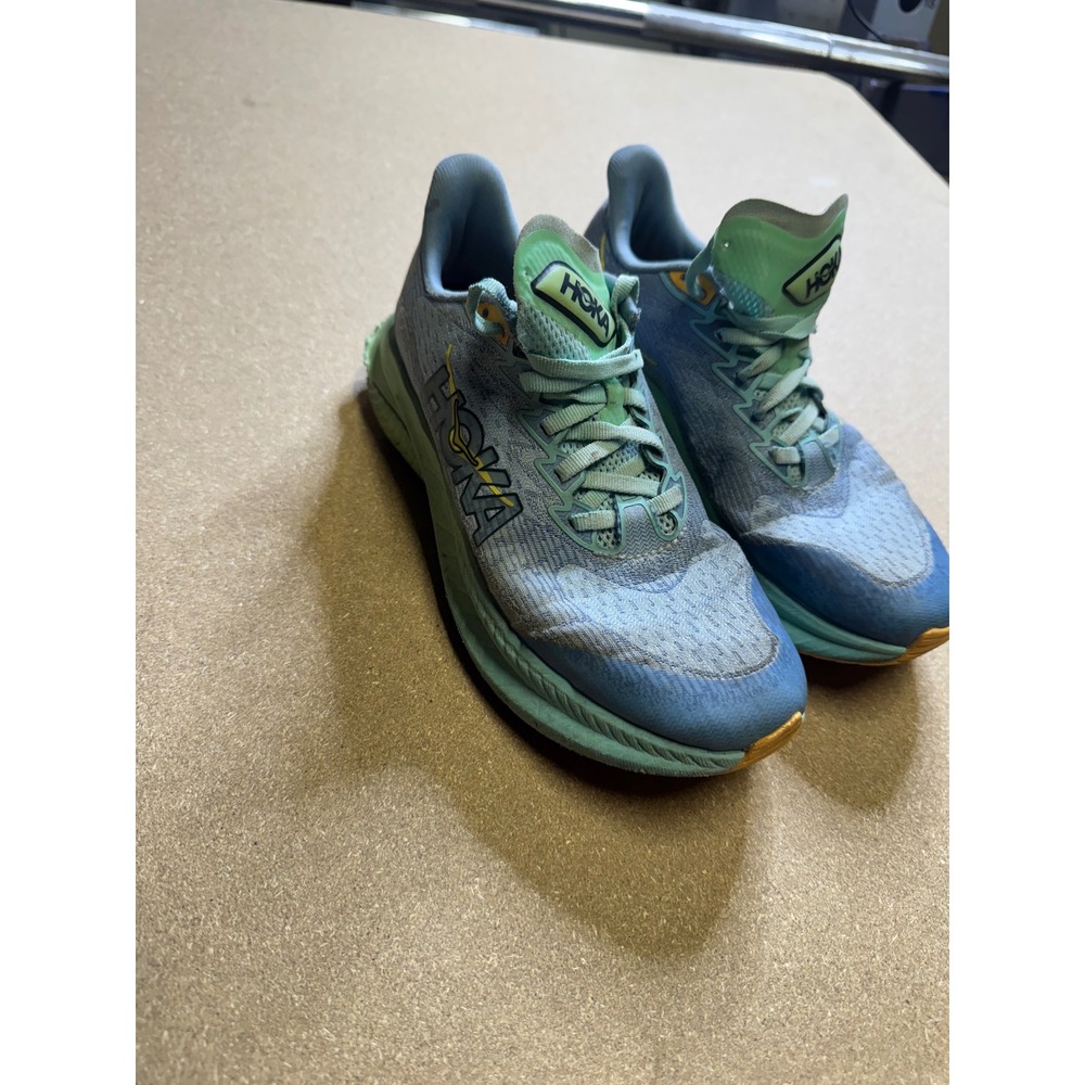 Hoka One One Mach 5 Women's Running Shoes Sky Blue Mint Green Size 4MD